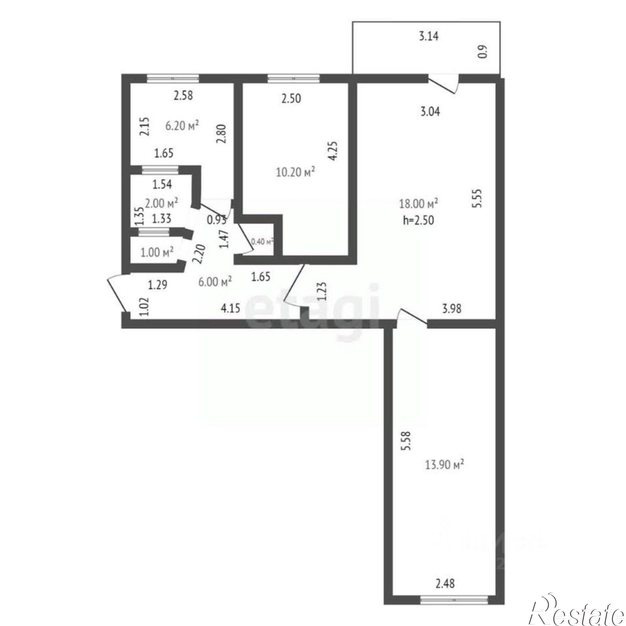 Купить квартиру за 4 600 000 рублей на улица Энгельса, 87