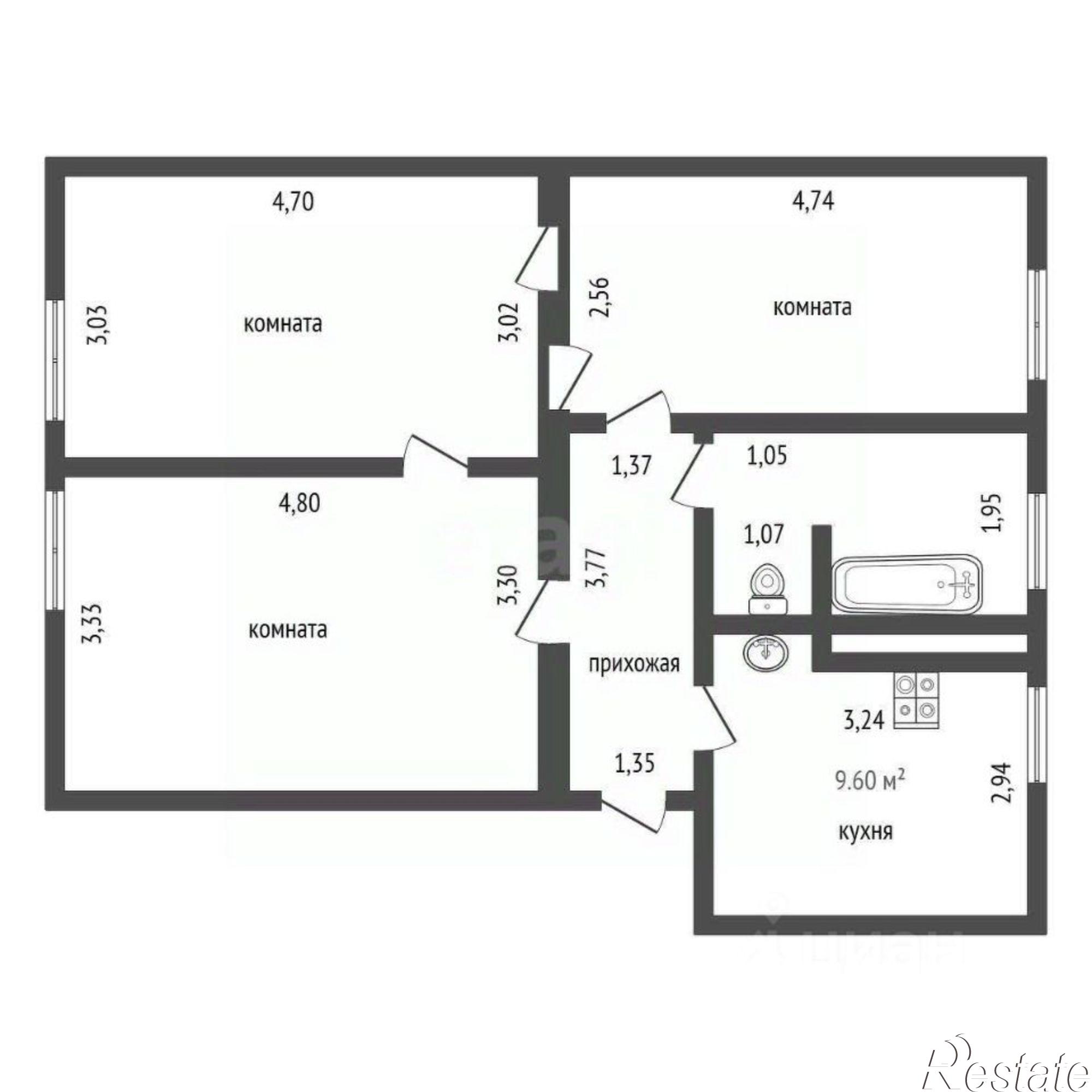 Купить квартиру за 4 500 000 рублей на ул Свердлова, 73