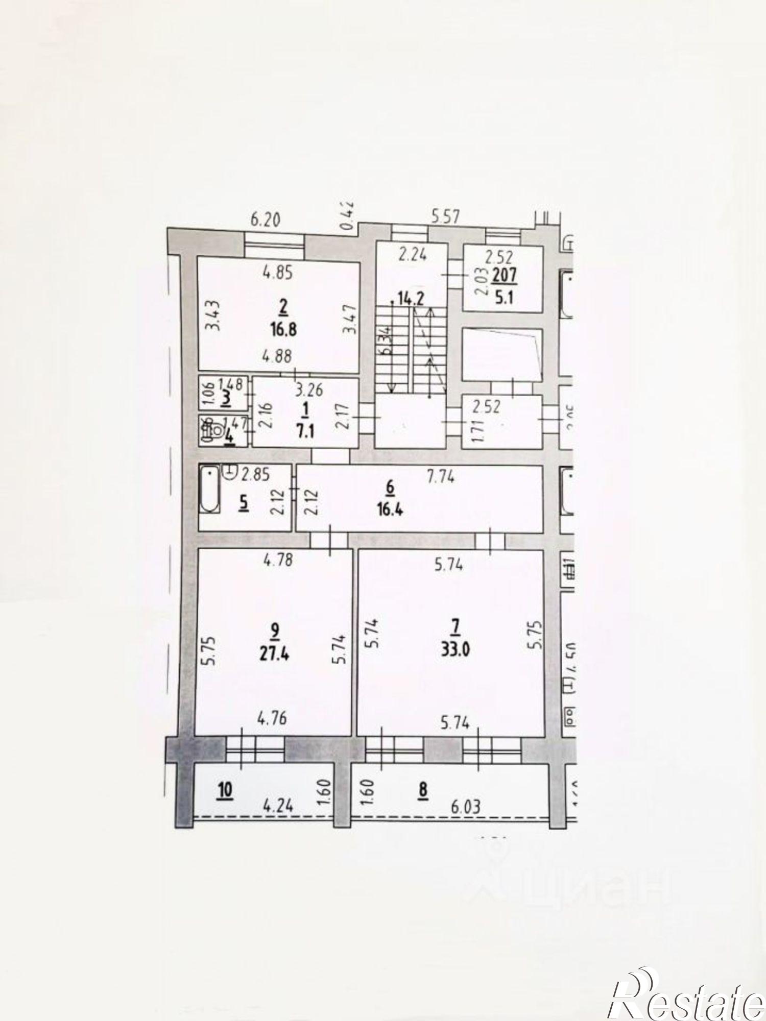 Купить квартиру за 9 200 000 рублей на улица Свободы, 30