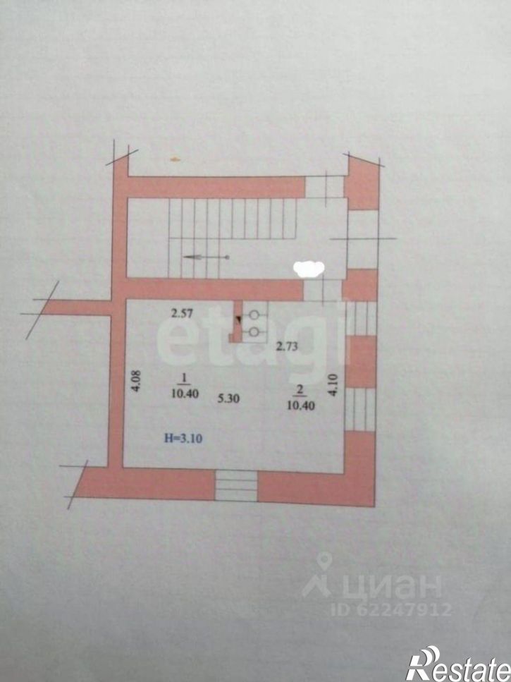1-комн квартира Железнодорожный переулок, 2,  д. 2