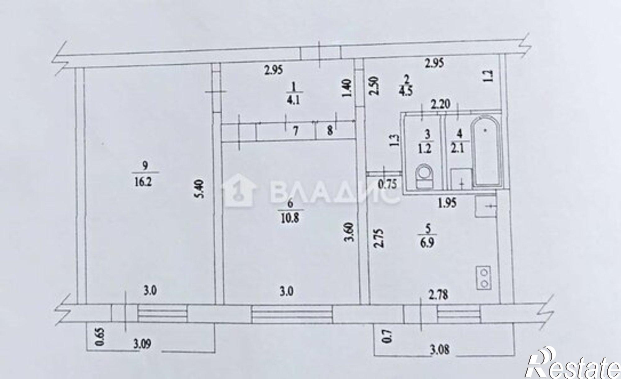 Купить квартиру за 4 100 000 рублей на Московская улица, 106
