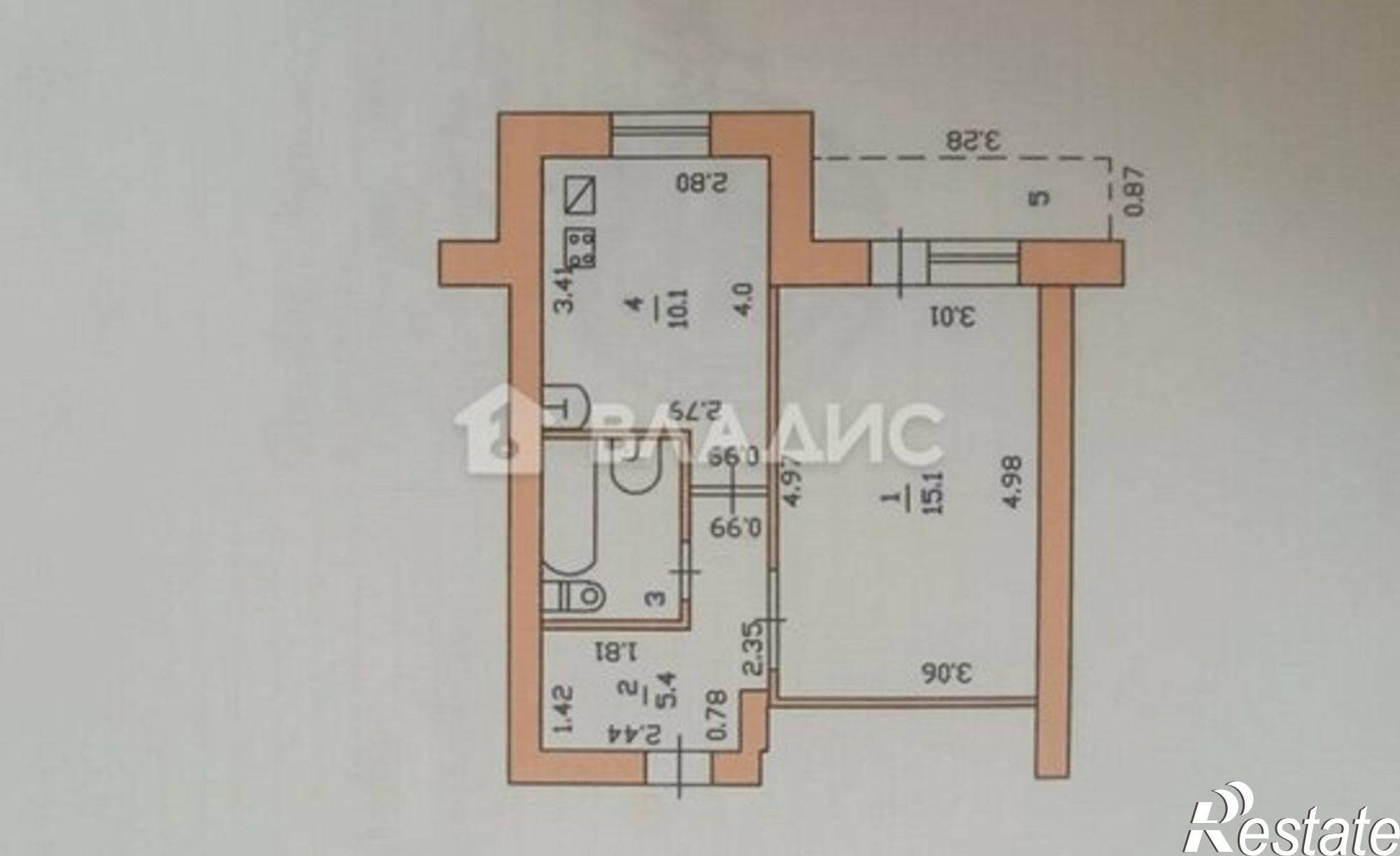 Купить квартиру за 4 400 000 рублей на Безымянная улица, 59/2