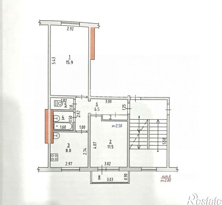 2-комн квартира ул Седина, 46/2,  д. 46/2
