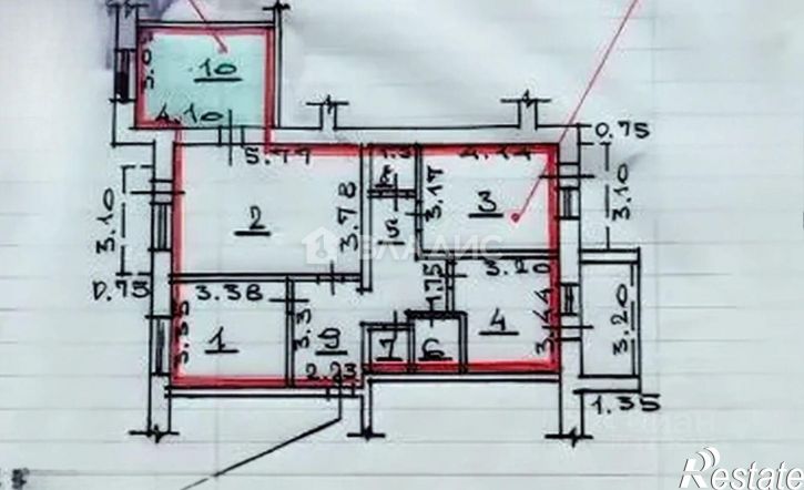 4-комн квартира ул Красная, 66/6,  д. 66/6