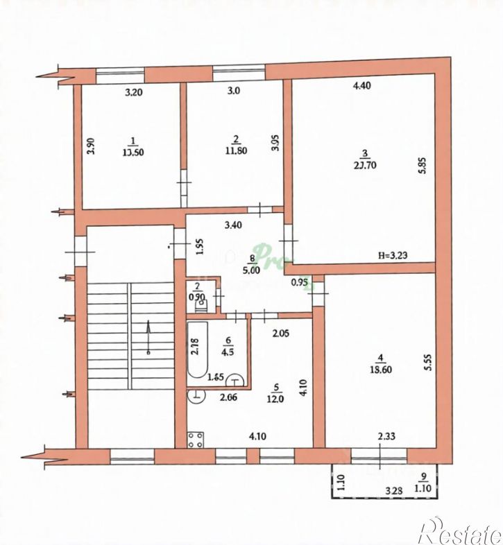 4-комн квартира Октябрьская улица, 288,  д. 288