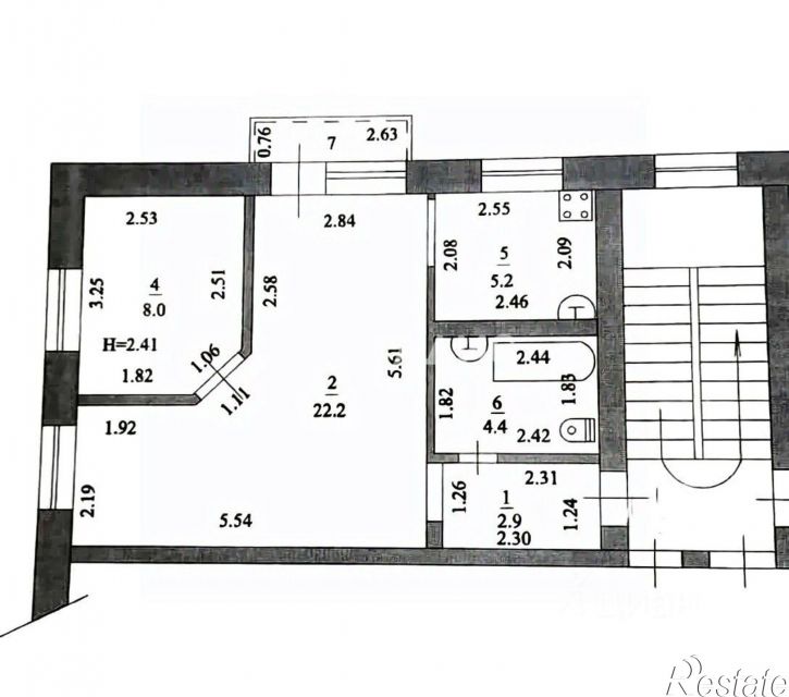 2-комн квартира улица Островского, 15,  д. 15