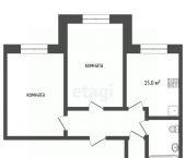 2-комн, 52кв м, этаж 3/4 Красная улица, 59/5