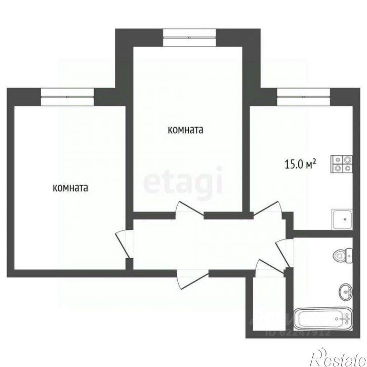 2-комн квартира Красная улица, 59/5,  д. 59/5