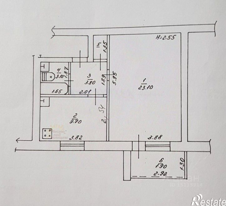 1-комн квартира ул Свердлова, 128,  д. 128