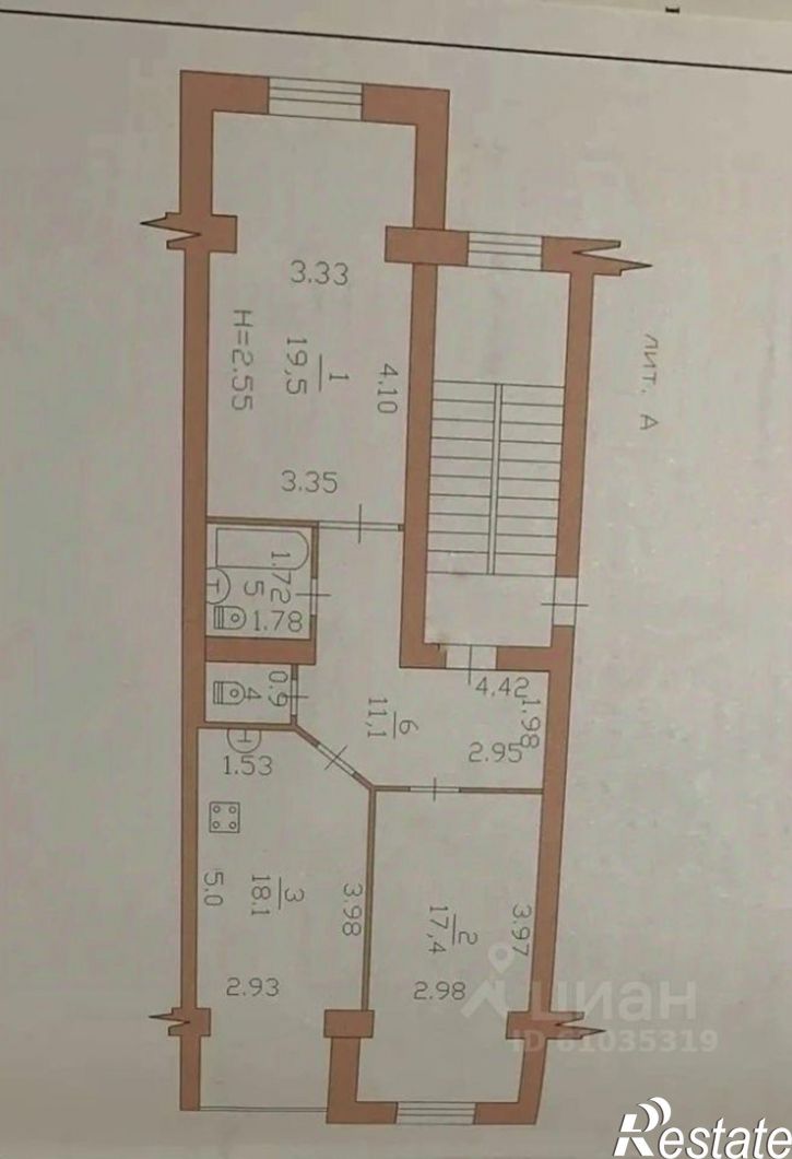 2-комн квартира ул Красная, 53/1,  д. 53/1