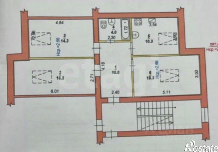 3-комн квартира ул Красная, 59/5,  д. 59/5