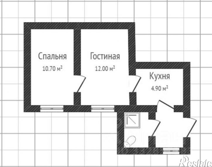 1-комн квартира ул Школьная, 13/1,  д. 13/1