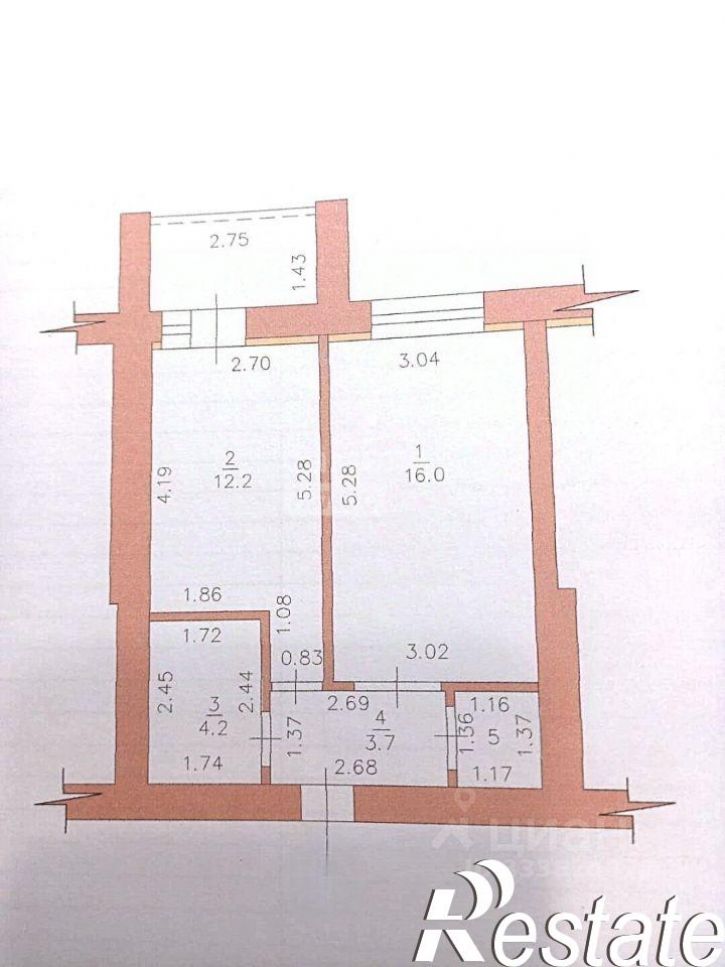 1-комн квартира улица Энгельса, 21/1,  д. 21/1